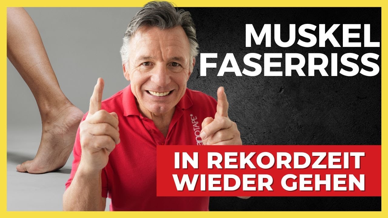 Muskelfaserriss  -  In Rekordzeit wieder gehen