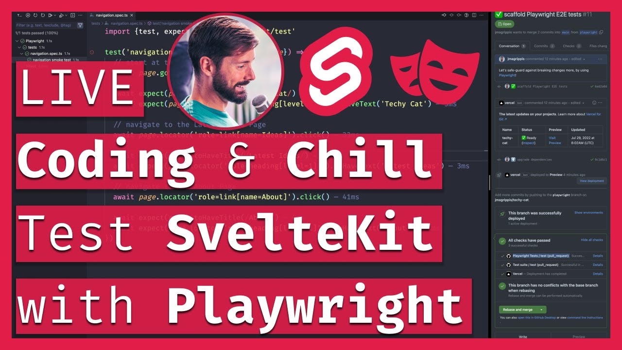 Test SvelteKit with Playwright 🧪 LIVE Coding & Chill