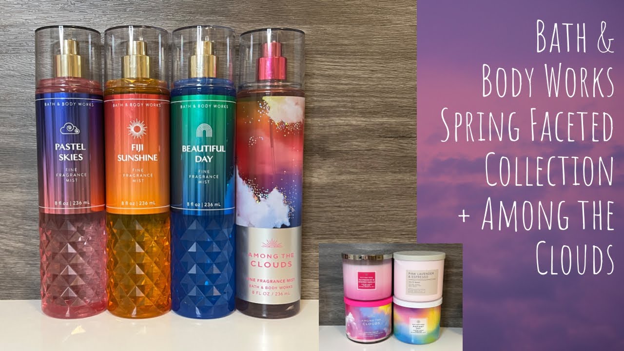 NEW Bath & Body Works Spring 2023 Faceted Collection + Among the Clouds ☁️ 20% off sale candle haul