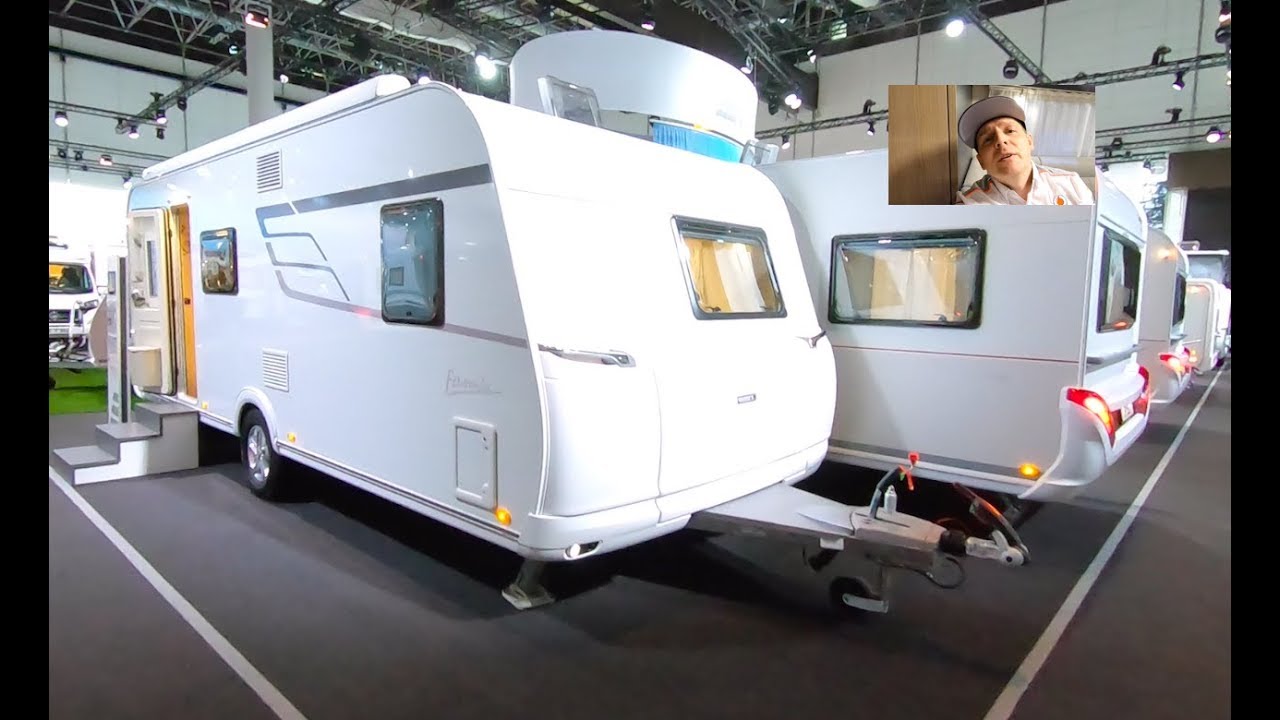 Eriba E 560 exciting family Caravan by Hymer Camper travel trailer walkaround and interior V0941