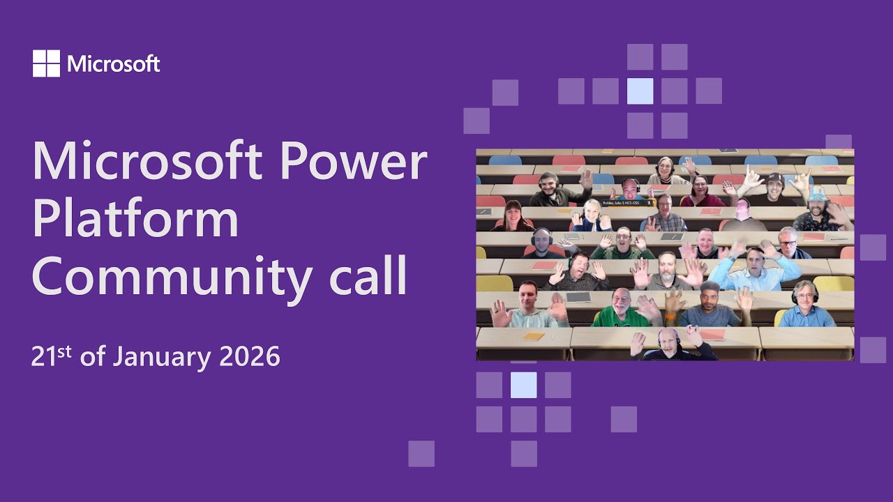 Microsoft Power Platform community call – January 2026