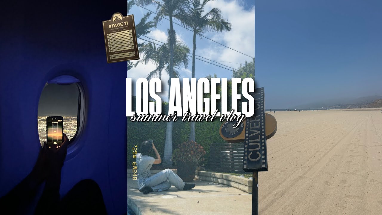 SUMMER TRAVEL VLOG ✈️ los angeles: disneyland, rodeo drive, studio tour, beach, hiking