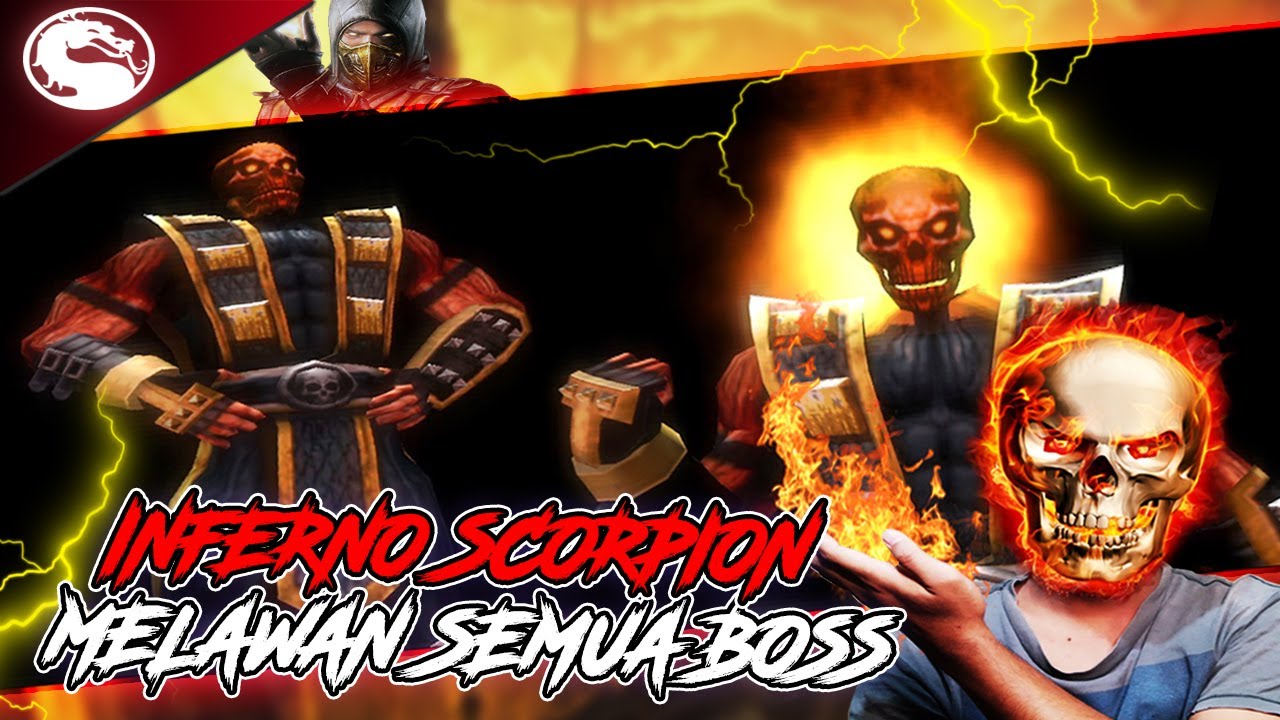PEMBALASAN DENDAM INFERNO SCORPION KEPADA SEMUA BOSS !! - Mortal Kombat (Hard) PS2