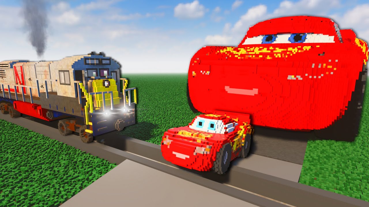 Big & Small Cars vs Train and Rails - Teardown