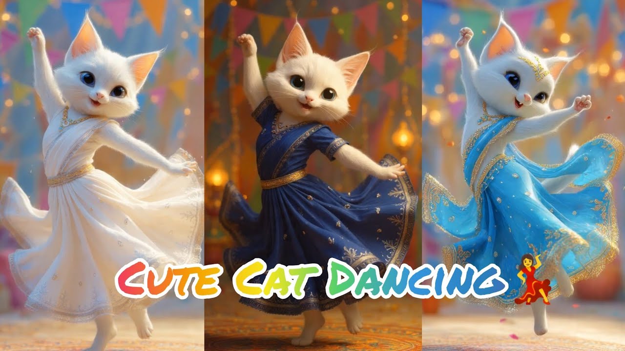 Cat Funny Dancing Videos For Babies💃🐱🤣 Ai Cat Dance Video | Funny Ai Animal Dancing #catdancefunny 