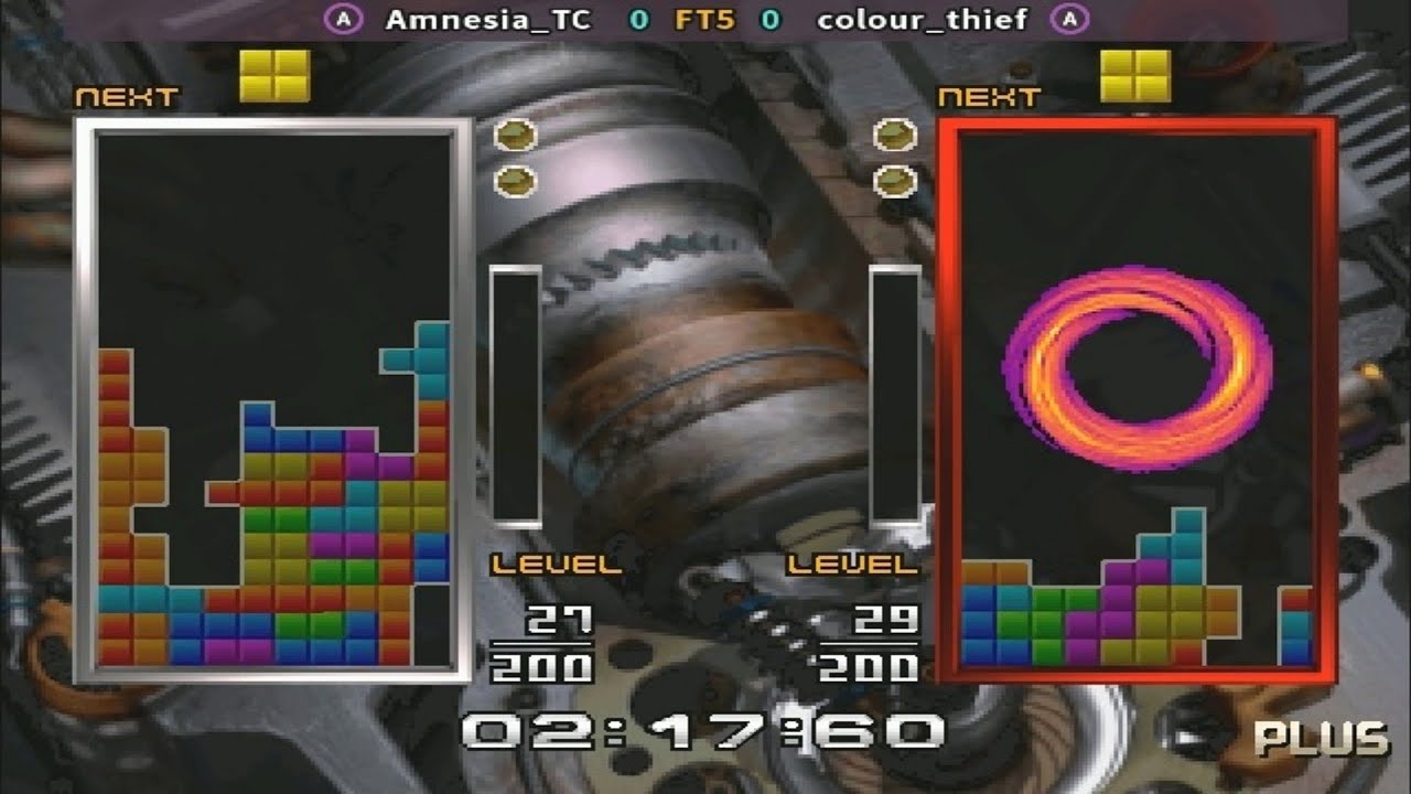Tetris The Absolute The Grand Master 2 - Amnesia_TC vs colour_thief FT5