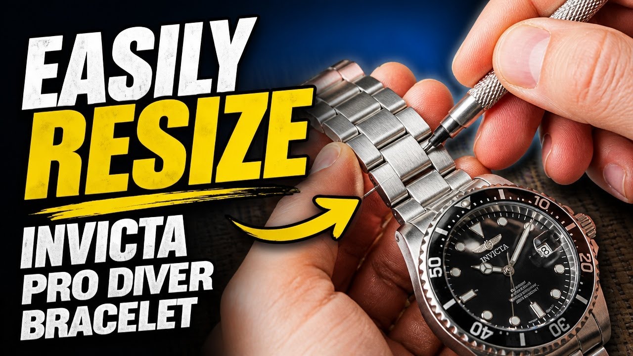 Easily Resize Invicta Pro Diver Bracelet
