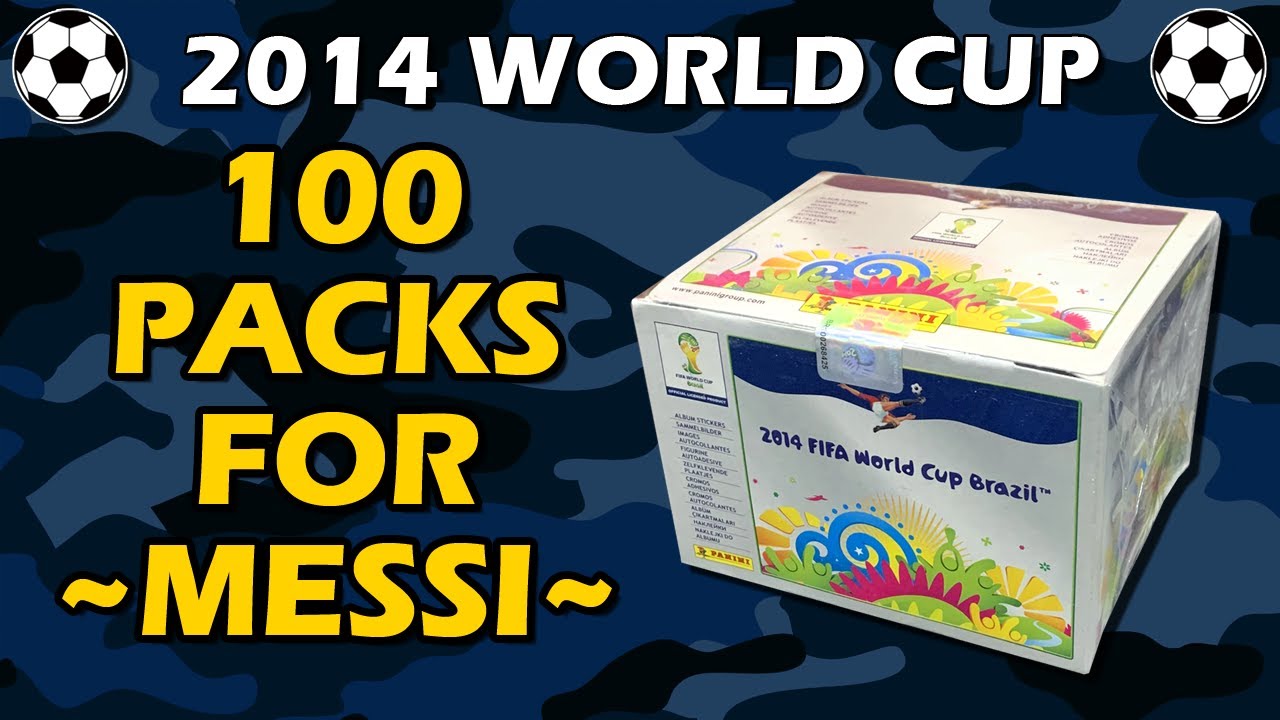 100 PACKETS!! 2014 Panini FIFA World Cup Sticker Box Soccer