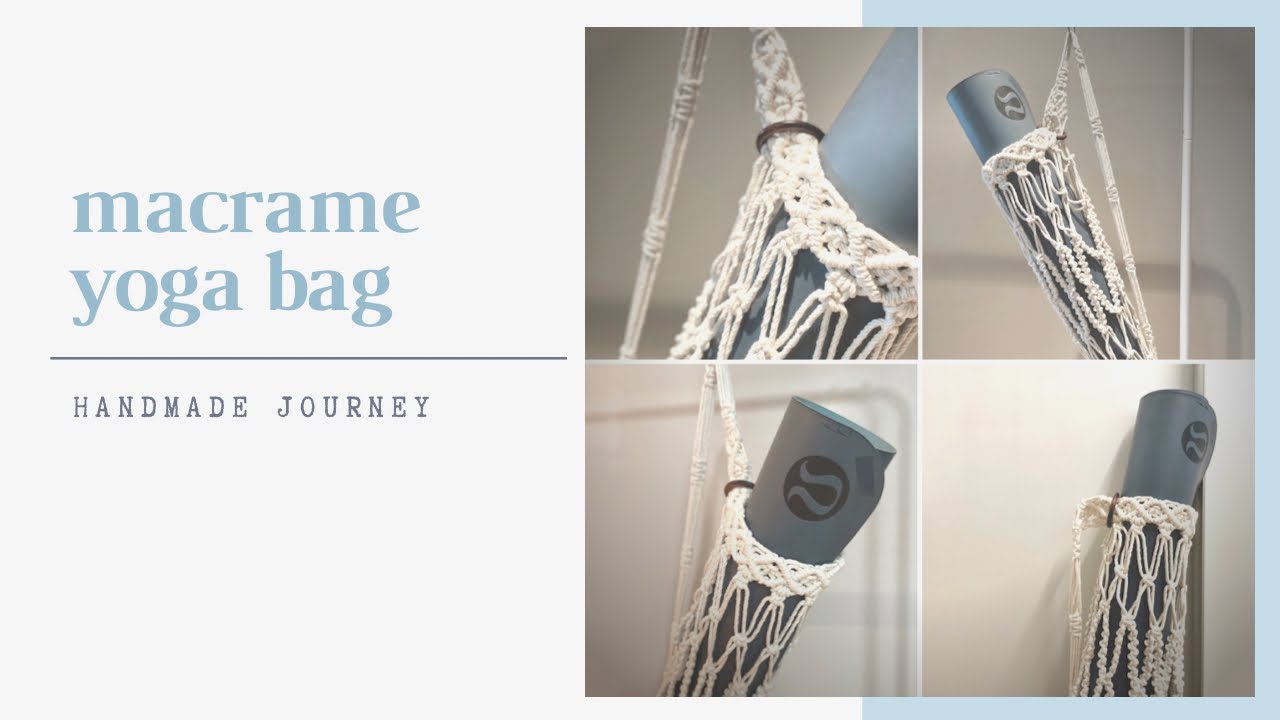 [handmade journey] 마크라메로 만드는 요가백 🧶macrame for yoga🧘🏻‍♀️yoga bag