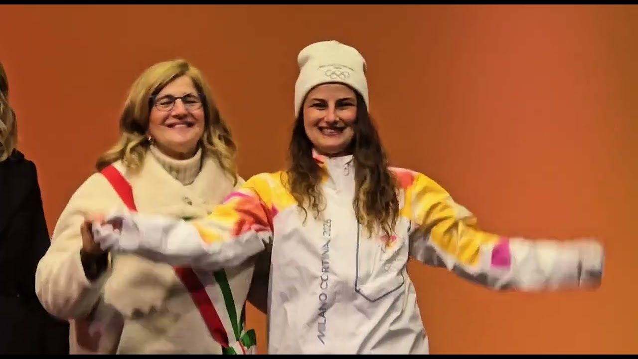 La Fiamna Olimpica a Bergamo il 02/02/2026 