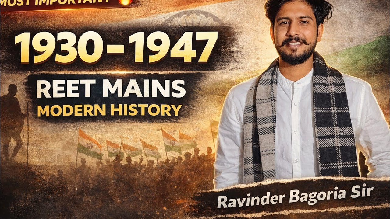 1930–1947 Modern Indian History Complete Timeline | REET Mains इतिहास
