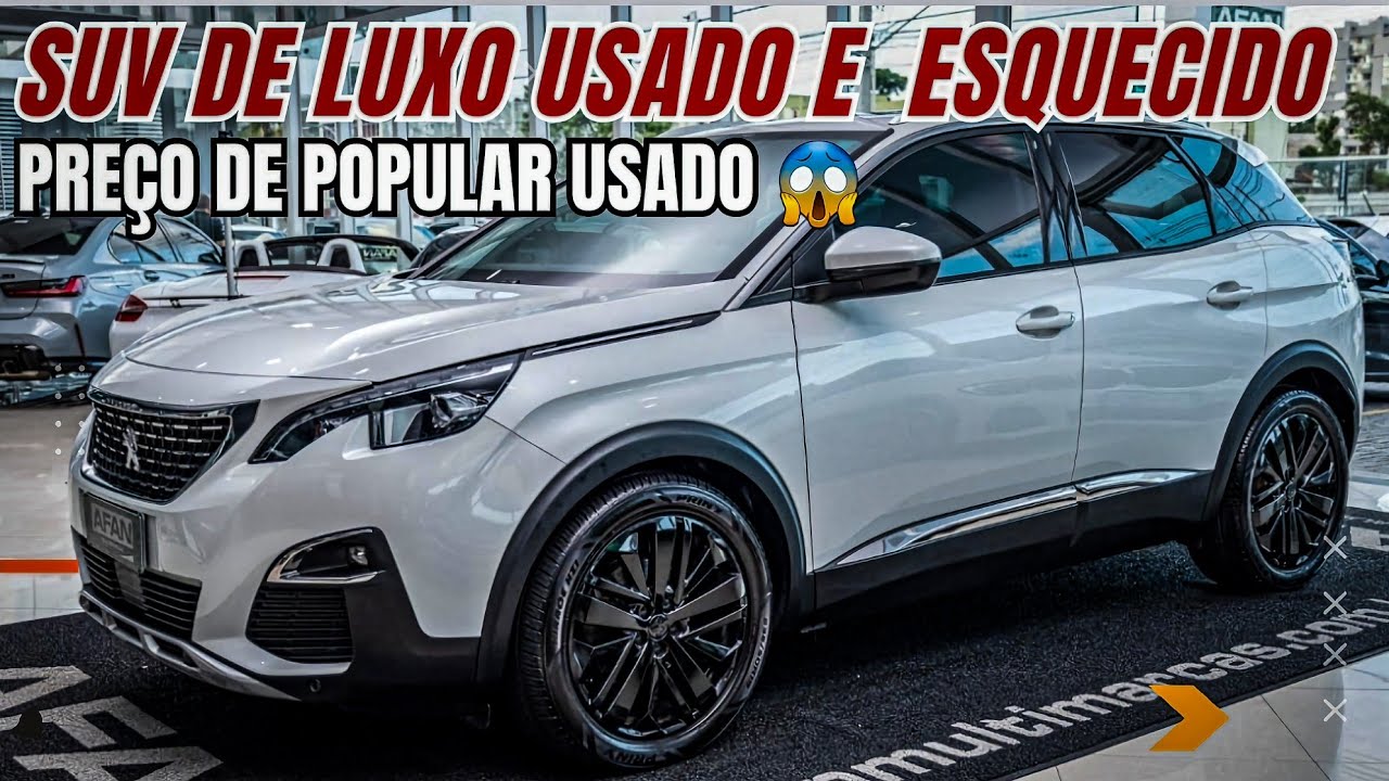 SUV DE LUXO USADO COM PREÇO DE POPULAR! DESPREZADO MAS QUE VALE A PENA: PEUGEOT 3008 TURBO