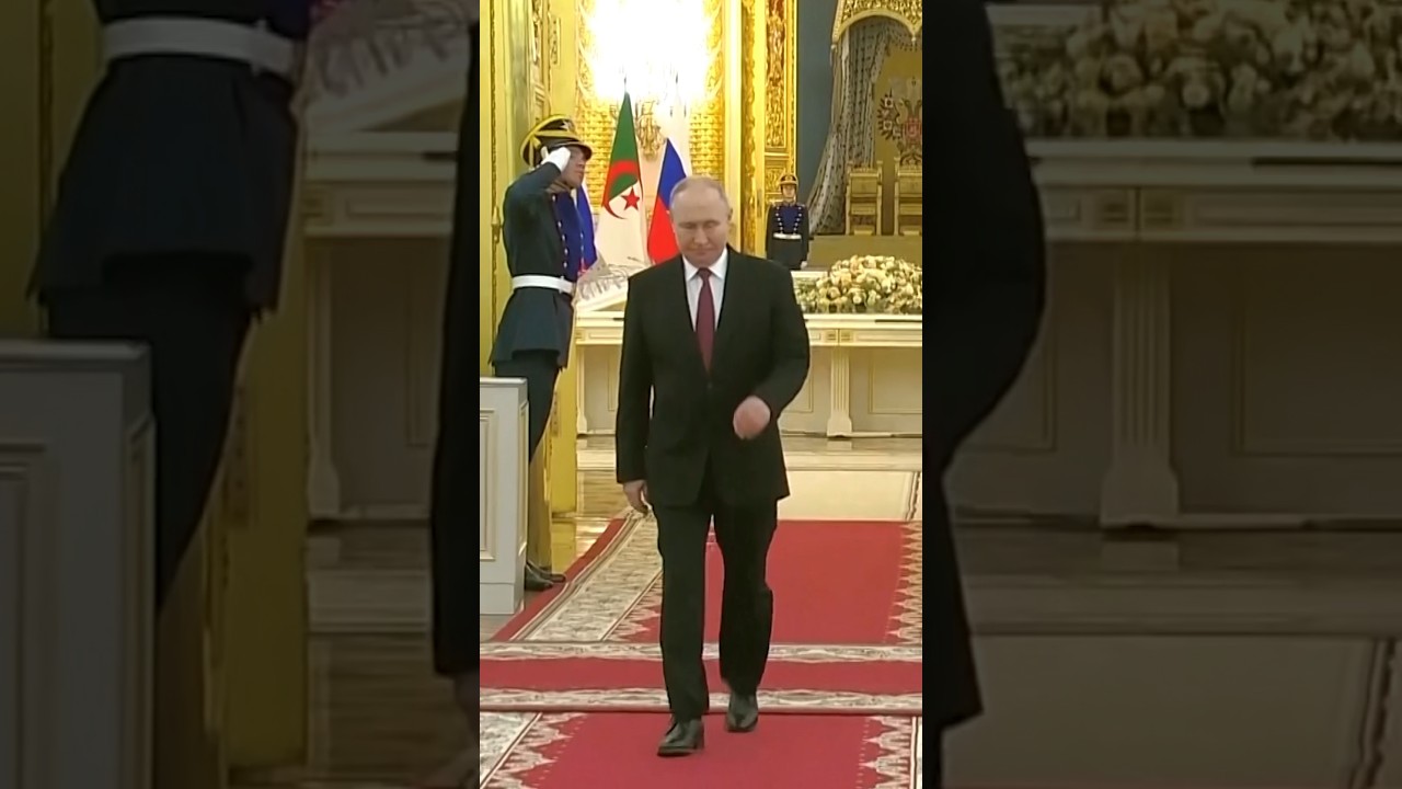 Putin Hosts Algerian President at the Kremlin in Moscow