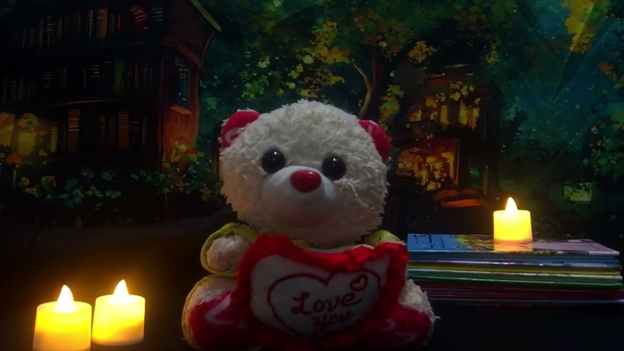 ASMR || Bedtime Stories with a Teddy Bear: the bear of the painted leaves
