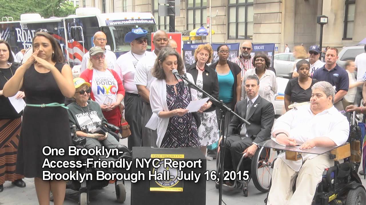 One Brooklyn-- Borough President Adams Releases his Access Friendly NY Report
