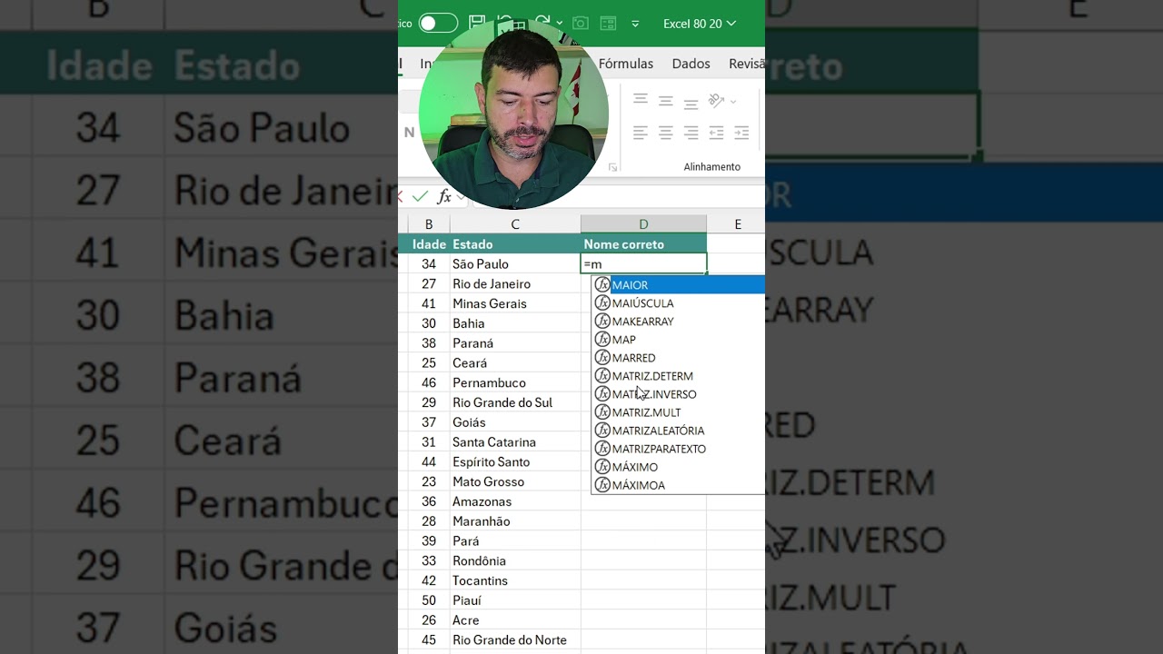 Como mudar o tamanho da letra no Excel - Maiúscula e minúscula 
