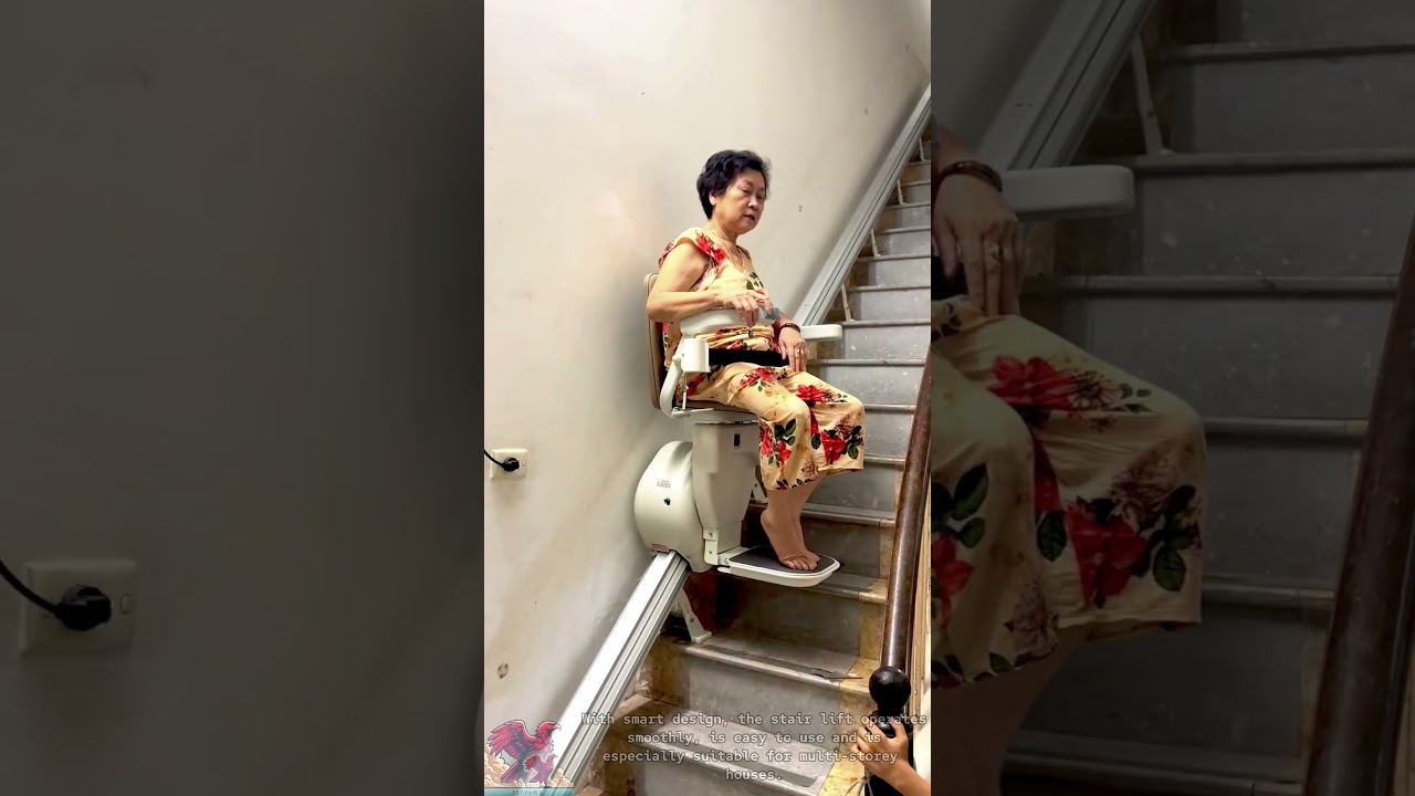 Stair chair for the elderly