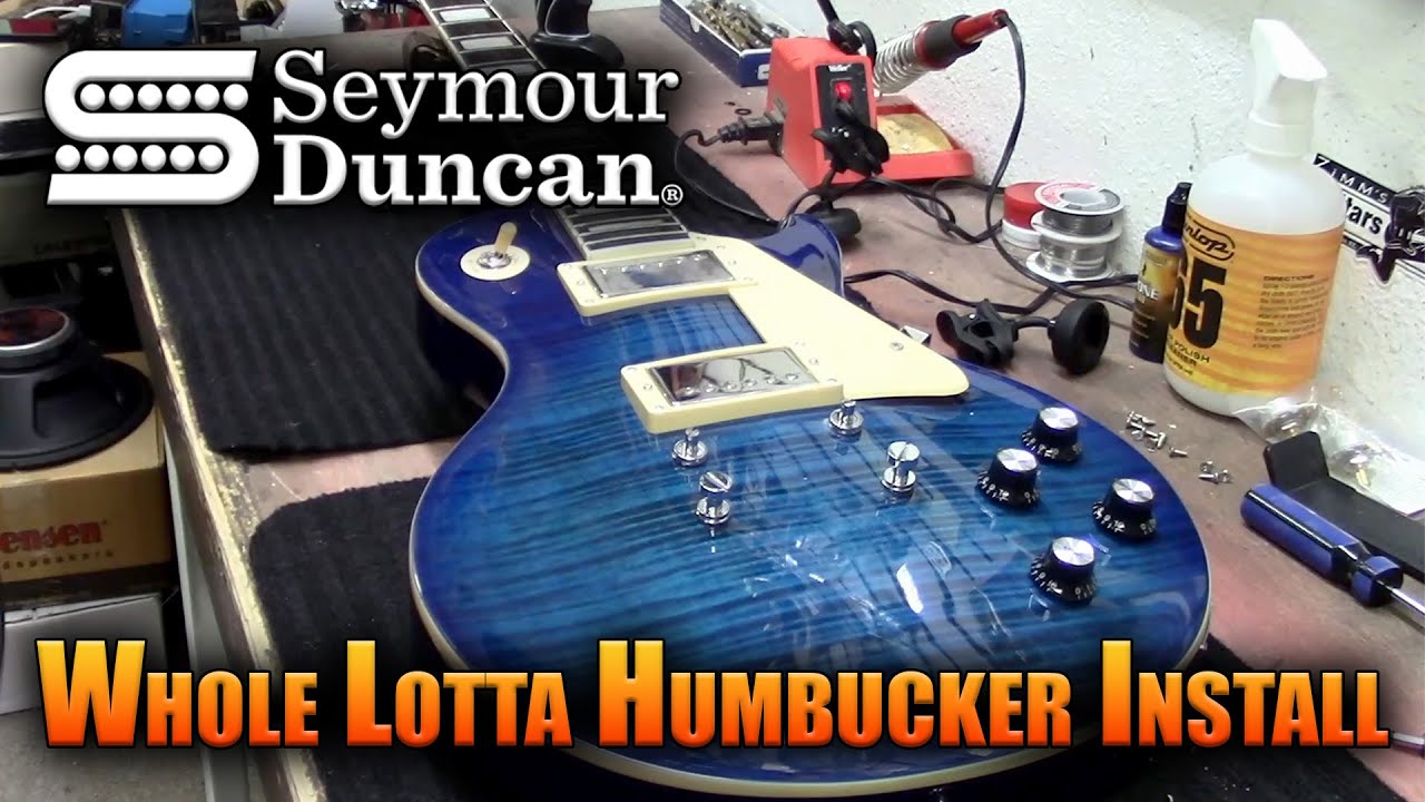 Grote Les Paul Pickup Install and Restring!