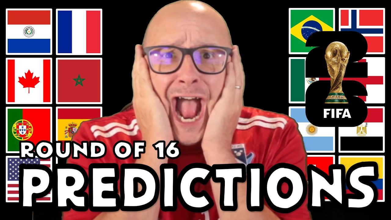My 2026 FIFA World Cup Round of 16 Predictions 👀