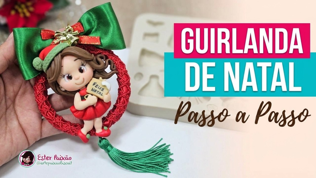 Guirlanda de Natal (Com molde e dicas manuais)