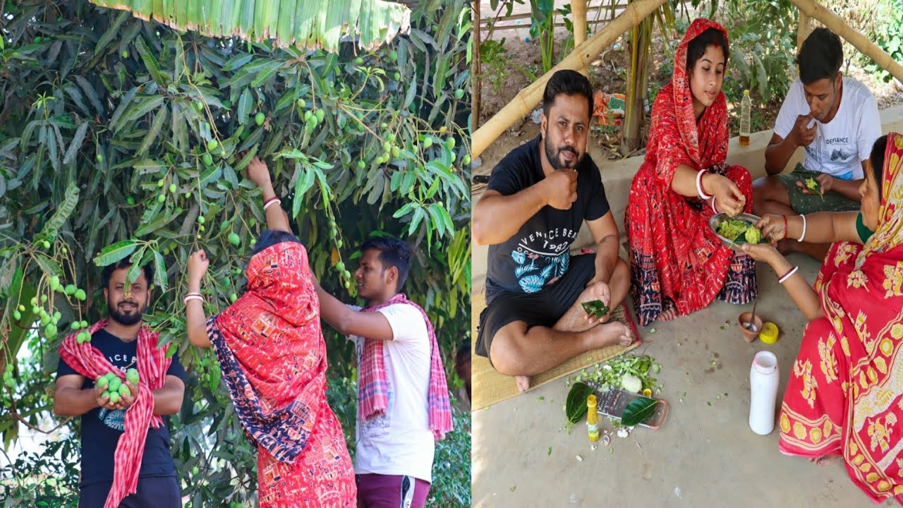 Vlog-38 | আজ অনেক দিন পর মাঠে গেলাম | তনু সবাইকে আম মাখা খাওয়ালো |