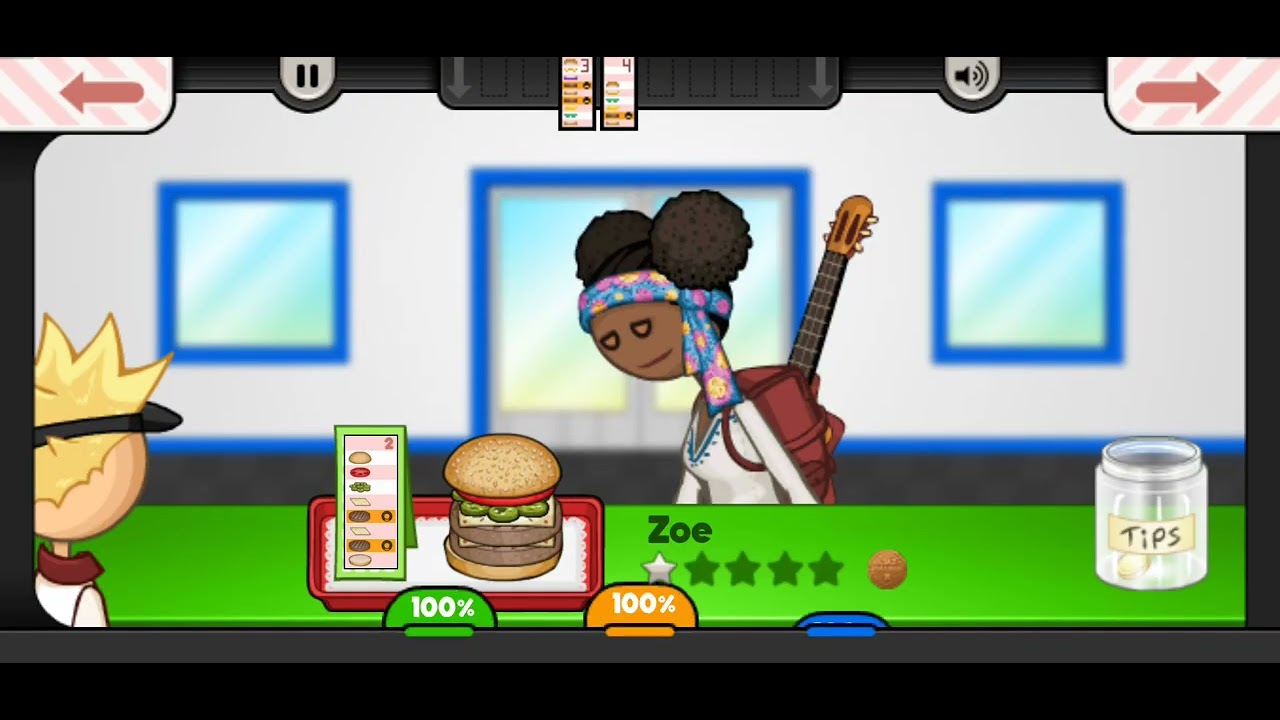 Papa's Burgeria: Day 23 to Day 24 - Jalapeño & Kingsley Third Day