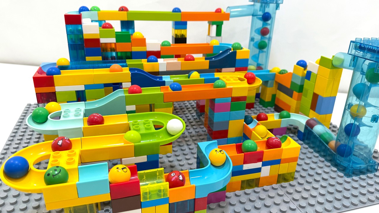 INSANE LEGO DUPLO Marble Run 🏁 Extreme Double Elevator Marble Race | Satisfying ASMR 💫