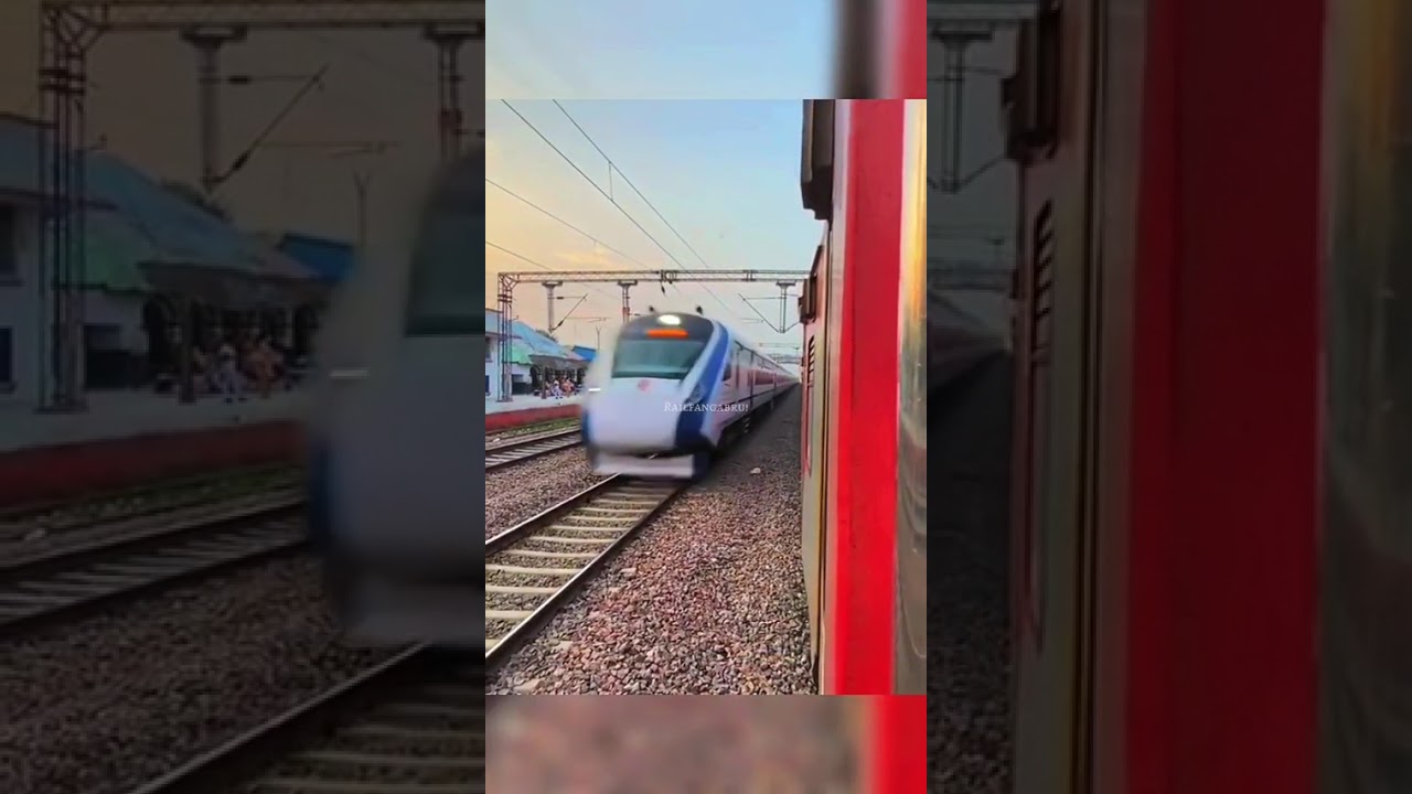 Vande Bharat insult Swaraj Express😏#shorts #indianrailways #vandebharatexpress #train #new #trending