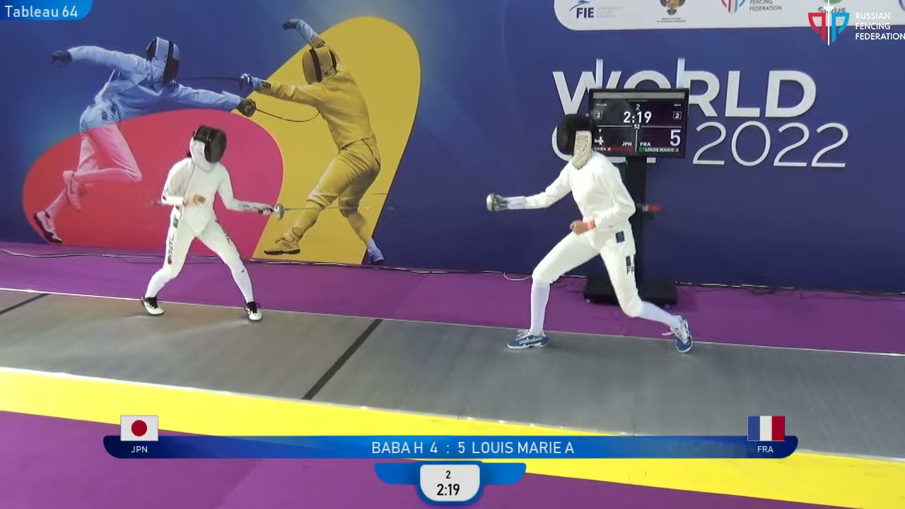 Sirius Epee 2022, WE Ind T64 Luis Marie FRA - Baba JPN