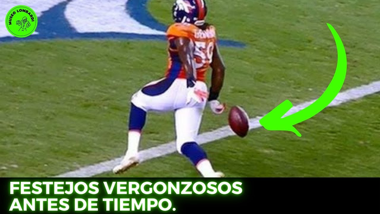 Festejos vergonzosos antes de tiempo en la NFL