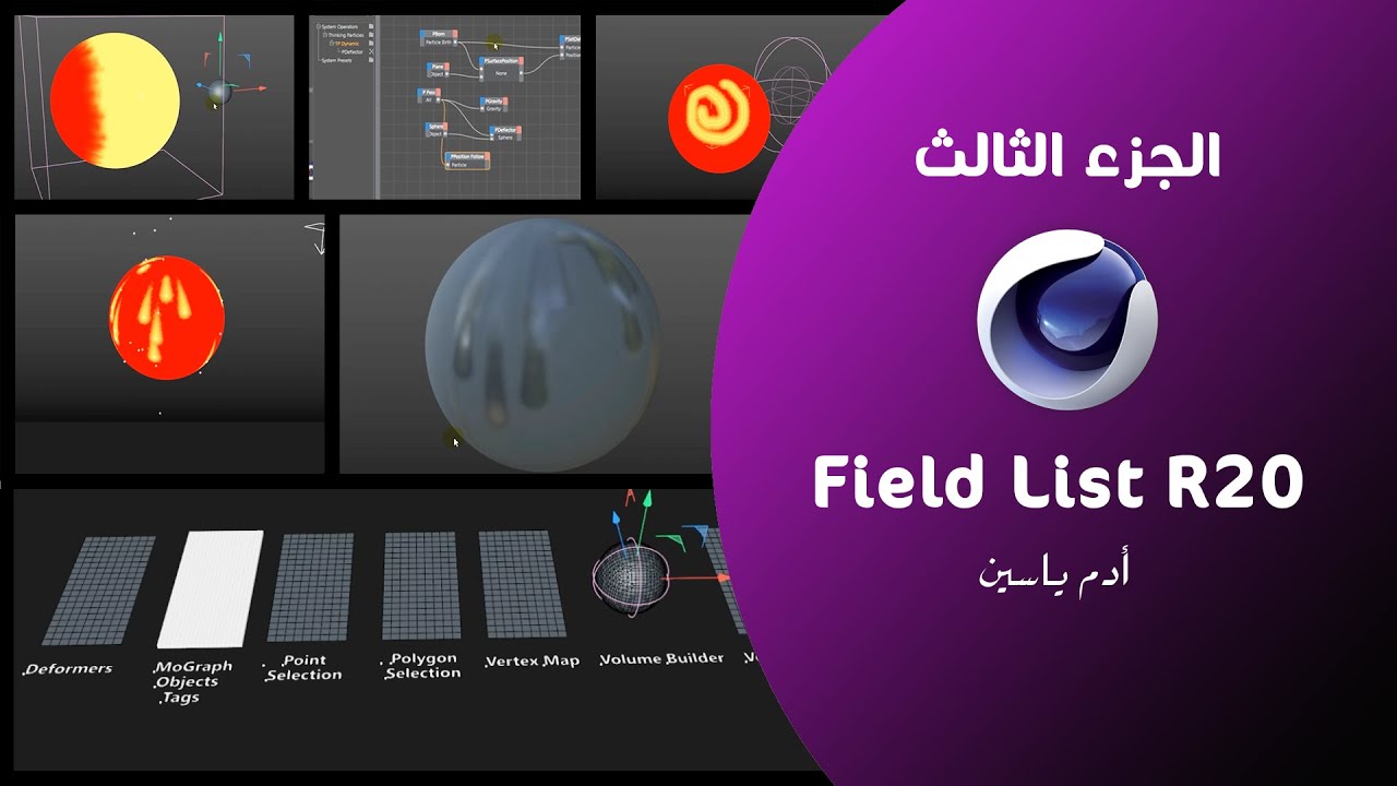 تطبيق لل Fields ومجالاته فى سينما فور دي - الجزء الثالث