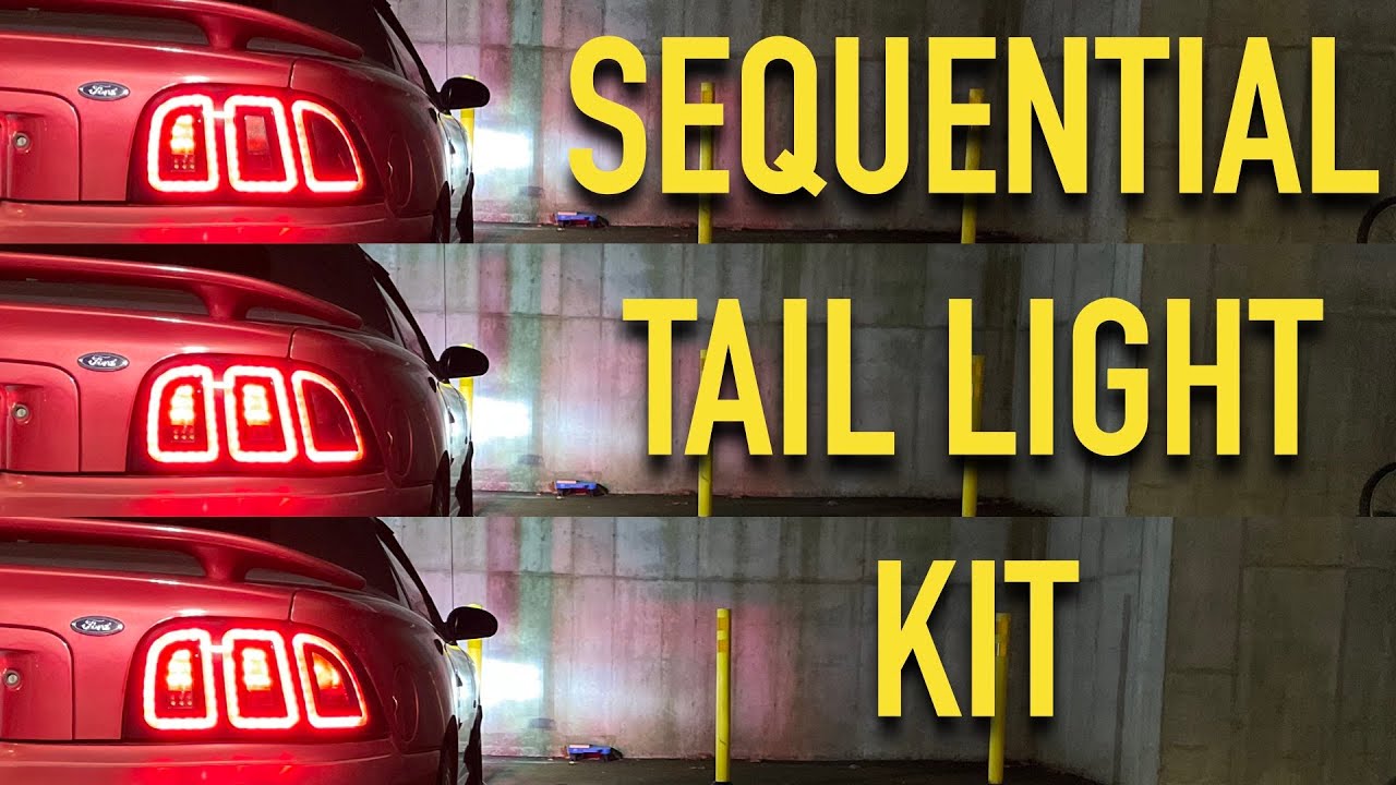 Sequential Tail Lights On 1998 Mustang GT (INSTALL)