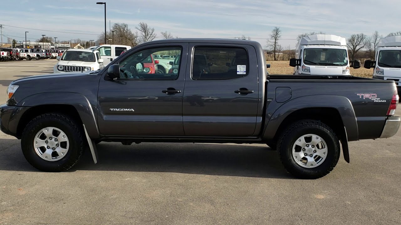 2010 USED TOYOTA TACOMA DOUBLE SR5 6 SPEED STICK WISCONSIN SOLD! 9506