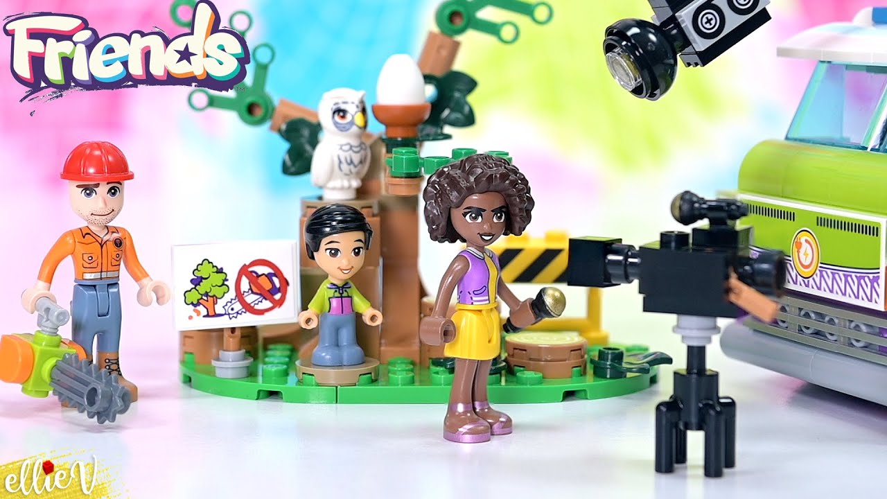 Won't somebody please think of the owls?! 🦉🌳 Lego Friends Newsroom Van  build & review
