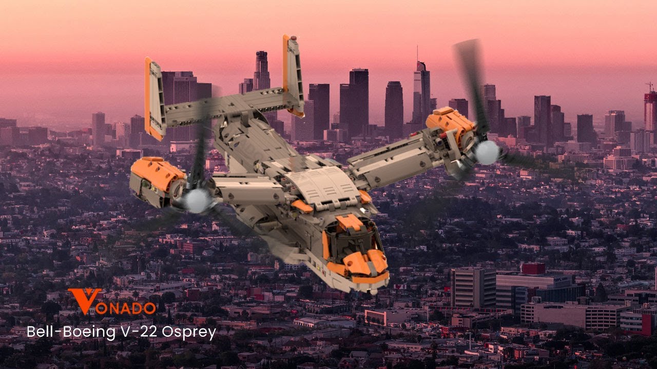Vonado Bell-Boeing V-22 Osprey Unboxing / Speed Build / Review (Lego Technics 42113 Alternative)