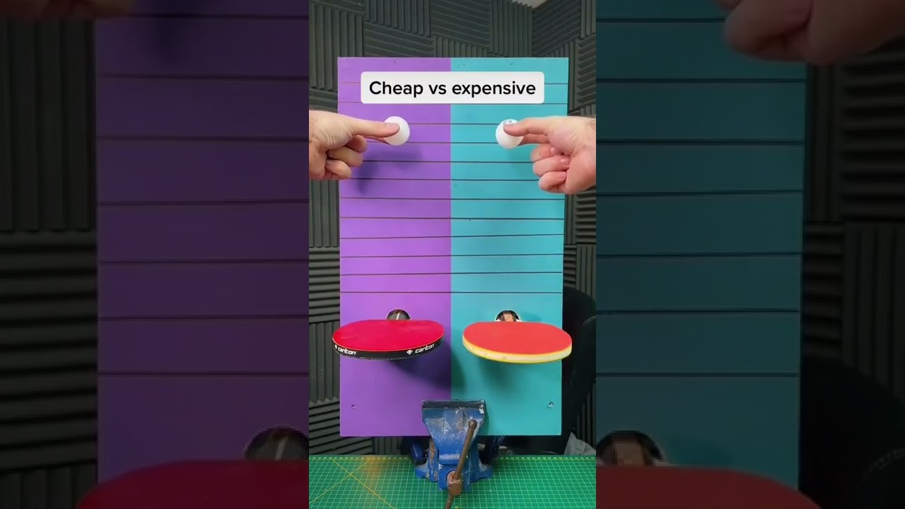 cheap vs Expensive table tennis racket #sports #racket