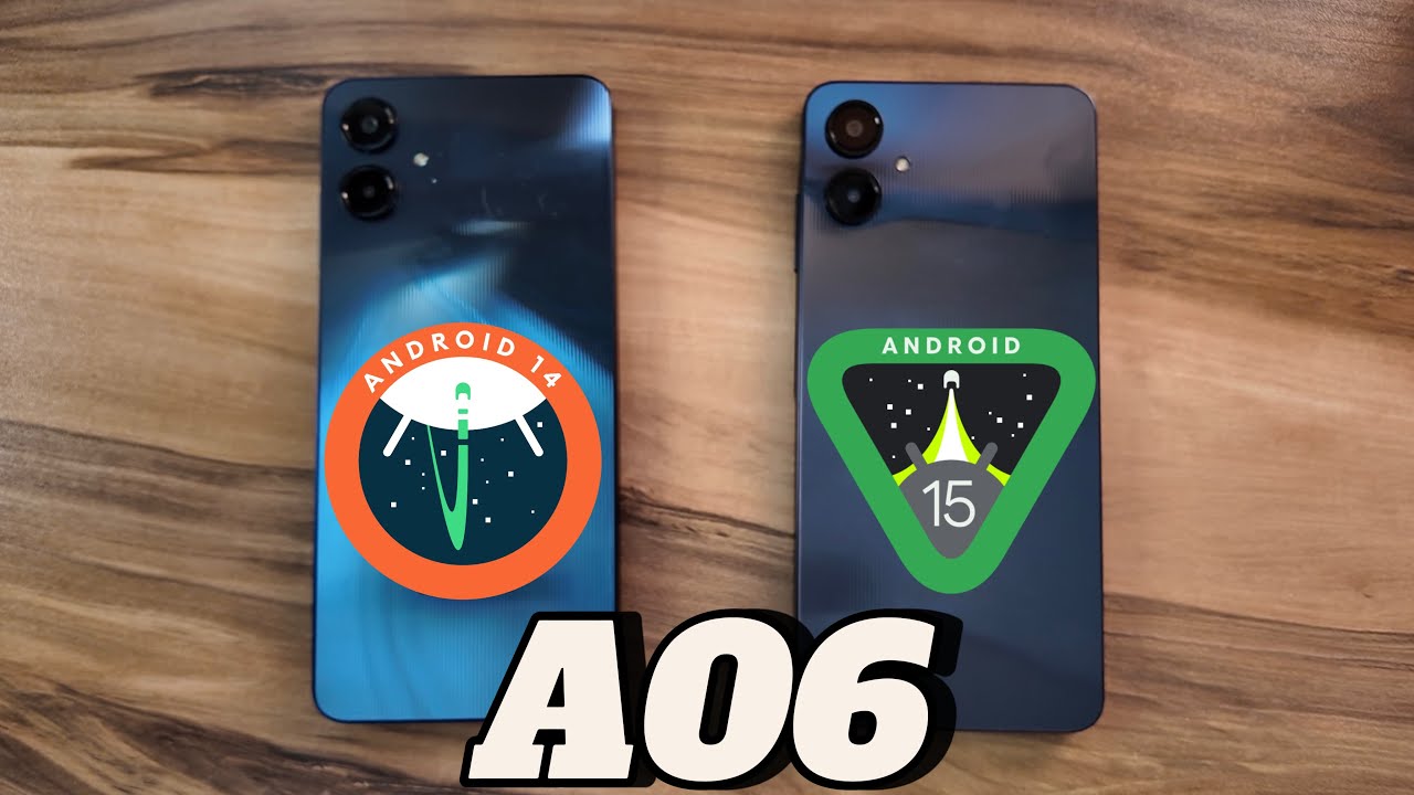 Samsung Galaxy A06 4G - Android 14 vs Android 15 / OneUI 6 vs OneUI 7