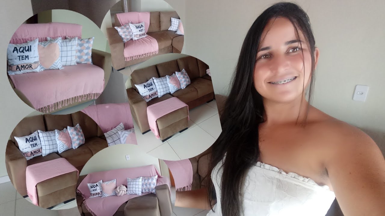 Como arruma manta no seu sofá!🏡