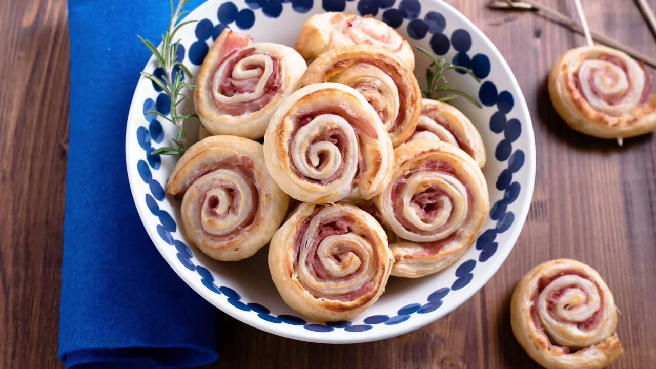 GIRELLE DI PASTA SFOGLIA (facili con soli 3 ingredienti!)