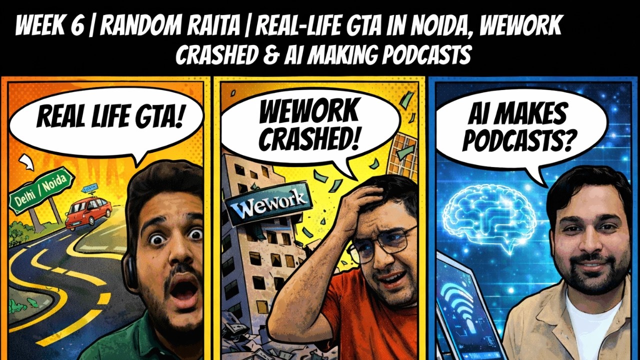 Week 6 | Random Raita | Real-Life GTA in Noida, Amazon Layoffs & AI Making Podcasts