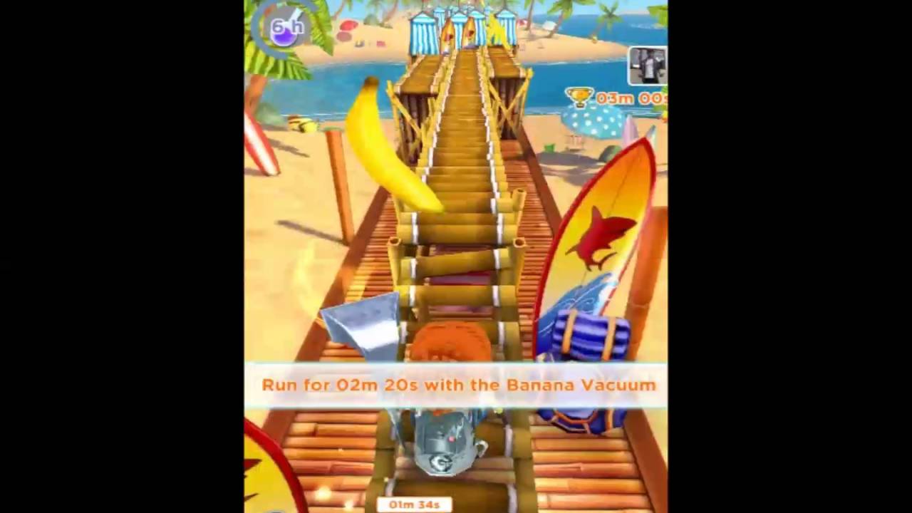Despicable Me Minion Rush - Level 554, 555 All 6 Fruits and 556 1/2 Minion Beach