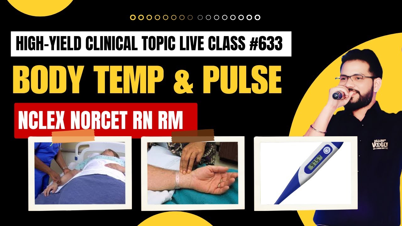 Body Temperature 🌡️ & Pulse ❤️ | Top MCQs for NORCET | RRB ESIC DSSSB Concept + MCQs