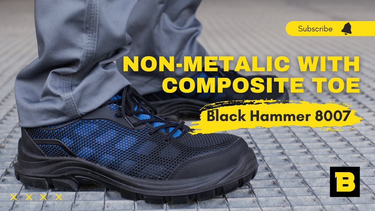 Black Hammer Safety Trainers Shoes 8007 Waterproof Metal Free S3 SRC