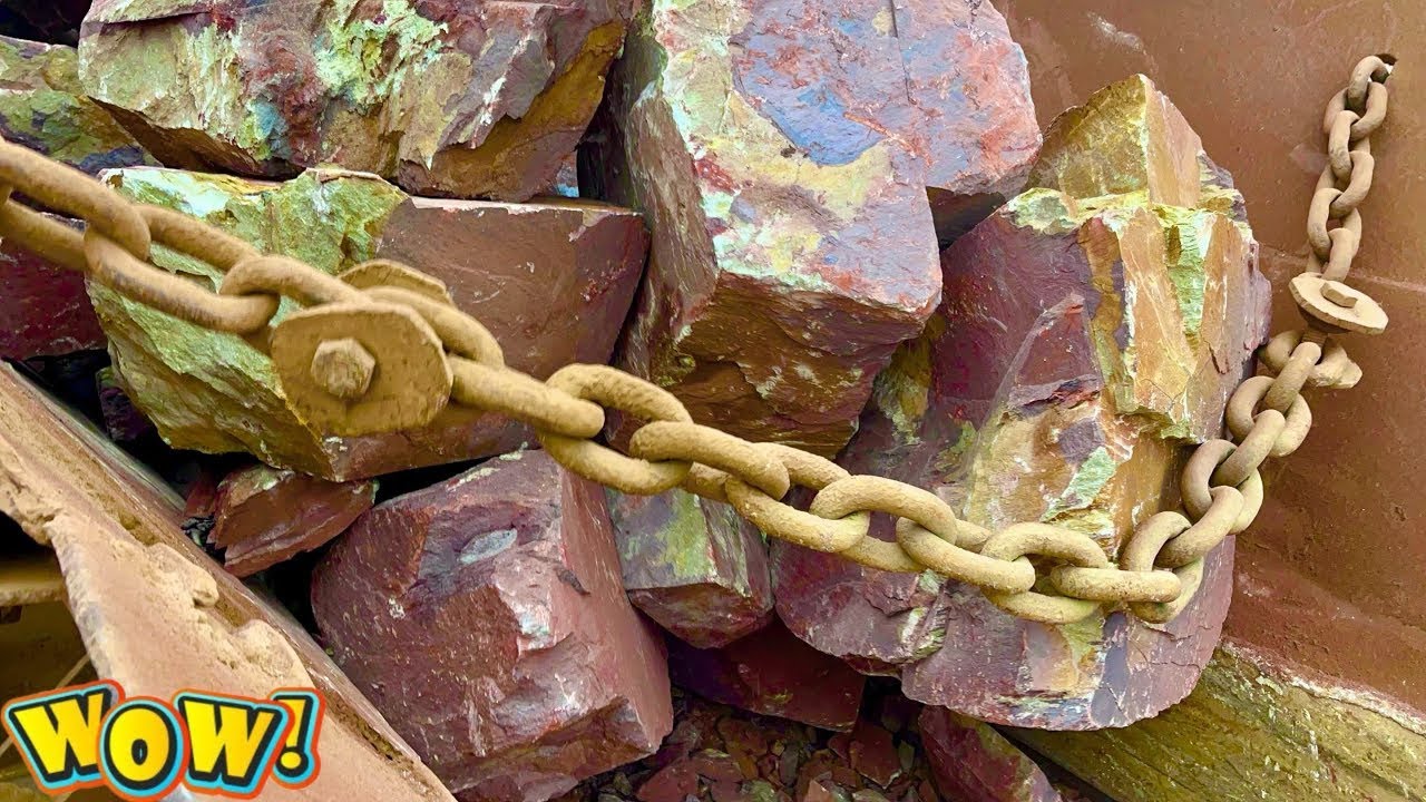 BIG ROCK 🪨 Crusher Machine - FULL Powerfull Process A Giant in Action-Big Rock Crushing