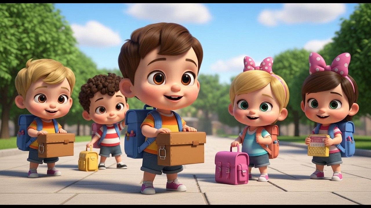 School Time Happy Path 🎒 | Back to School Song for Kids | Fun Preschool Learning Adventure