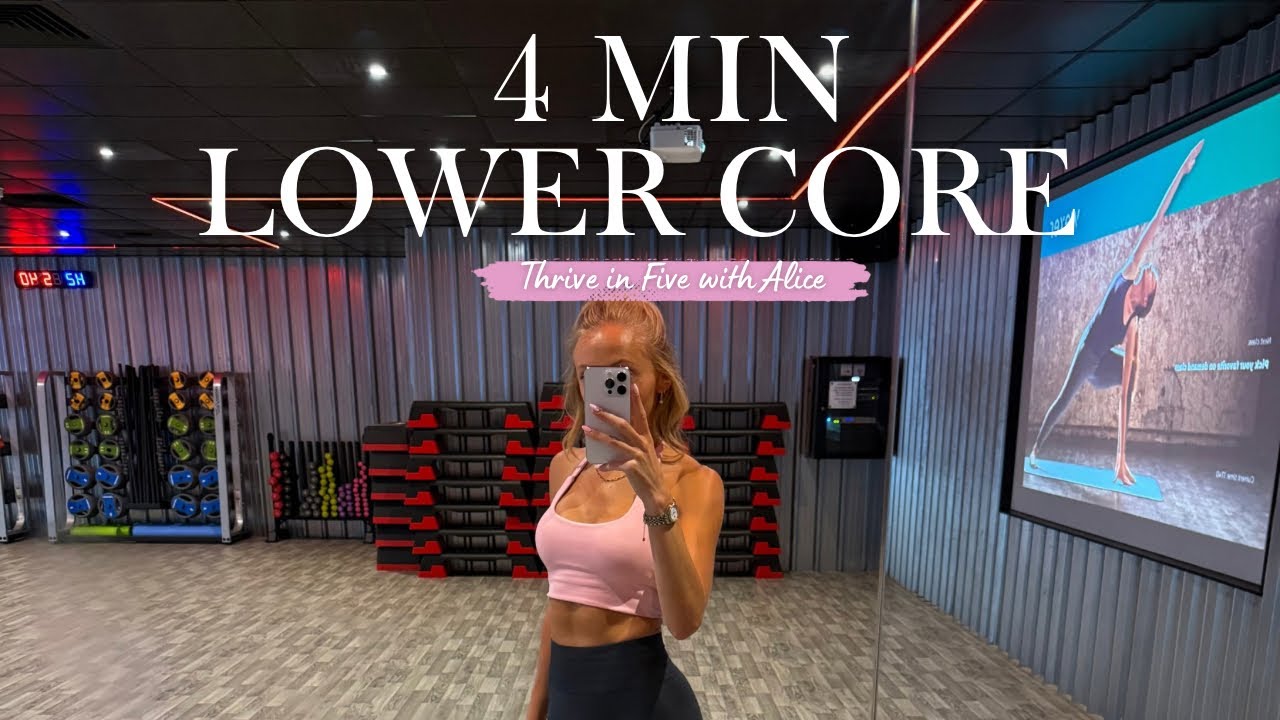 QUICK 4 MINUTE LOWER ABS WORKOUT | FLAT STOMACH & CORE STRENGTH ROUTINE 