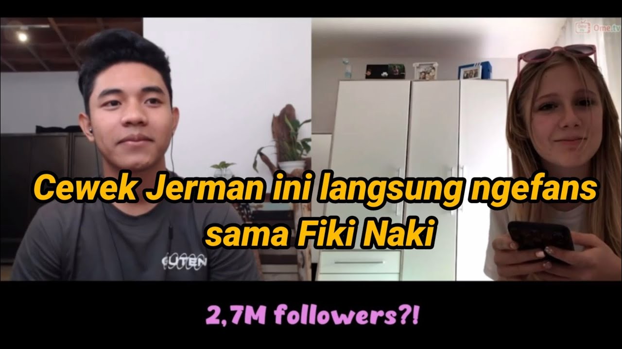 Cewek Jerman ini langsu jadi fans Fiki Naki. -Ome.TV Internasional
