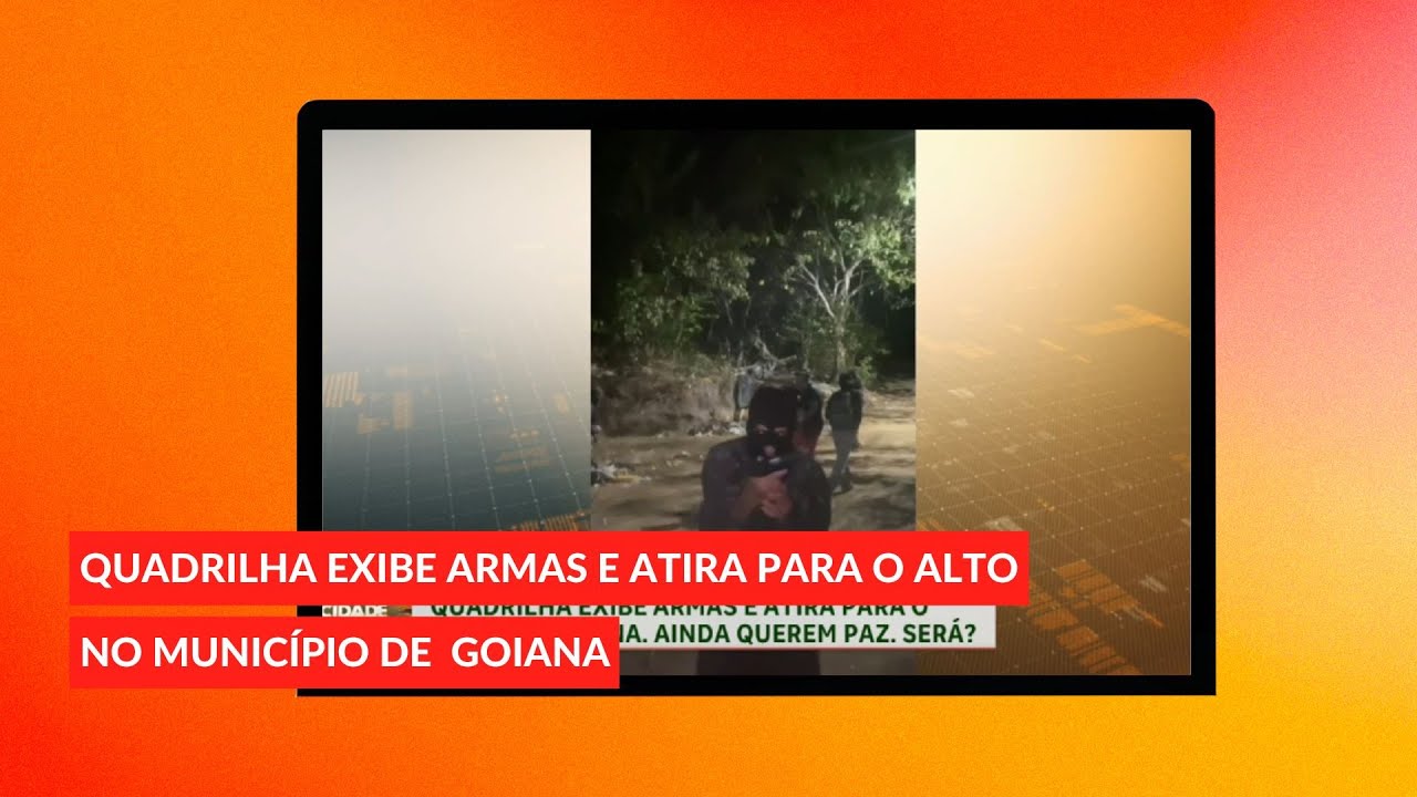 Em Goiana, quadrilha exibe armas e atira para o alto