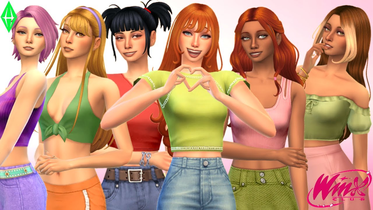 Bloom, Flora, Stella, Musa, Aisha & Tecna [Winx Club] : Sims 4 I Create a Sim