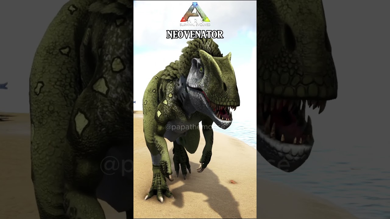 ARK ASCENDED VS ARK SURVIVAL EVOLVED MODDED DINOS 5 #shorts #ark #sigma